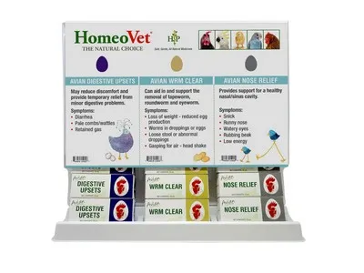 15pc Homeopet AVIAN Display - Supplements